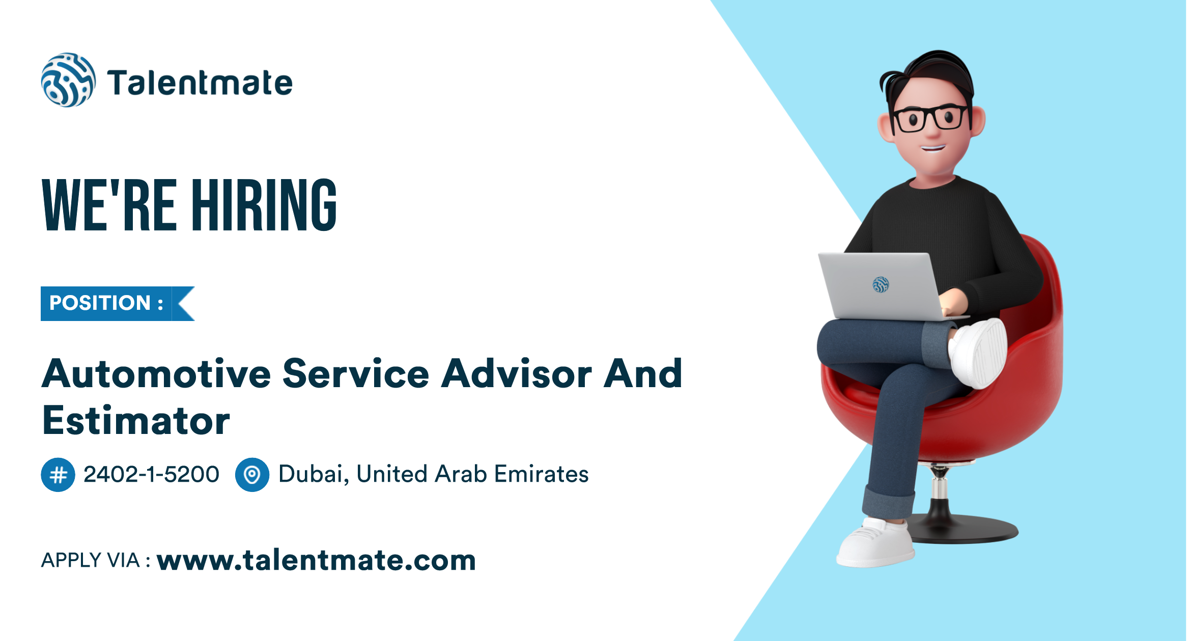 Automotive Service Advisor and Estimator Jobs in Dubai, United Arab