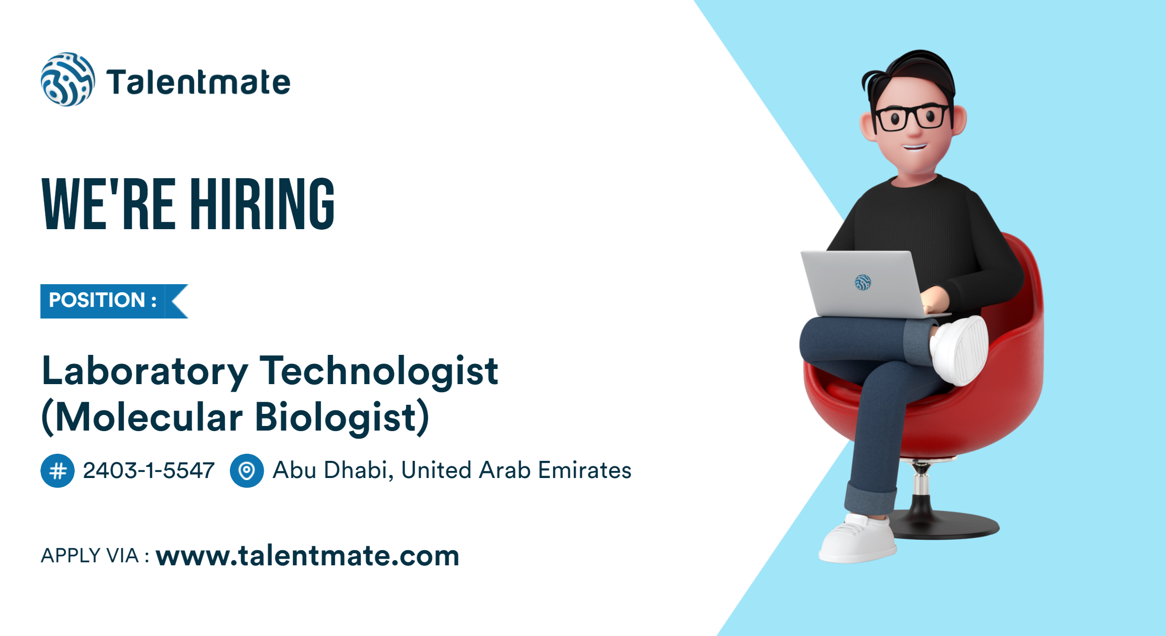 Laboratory Technologist (Molecular Biologist) Jobs in Abu Dhabi, United