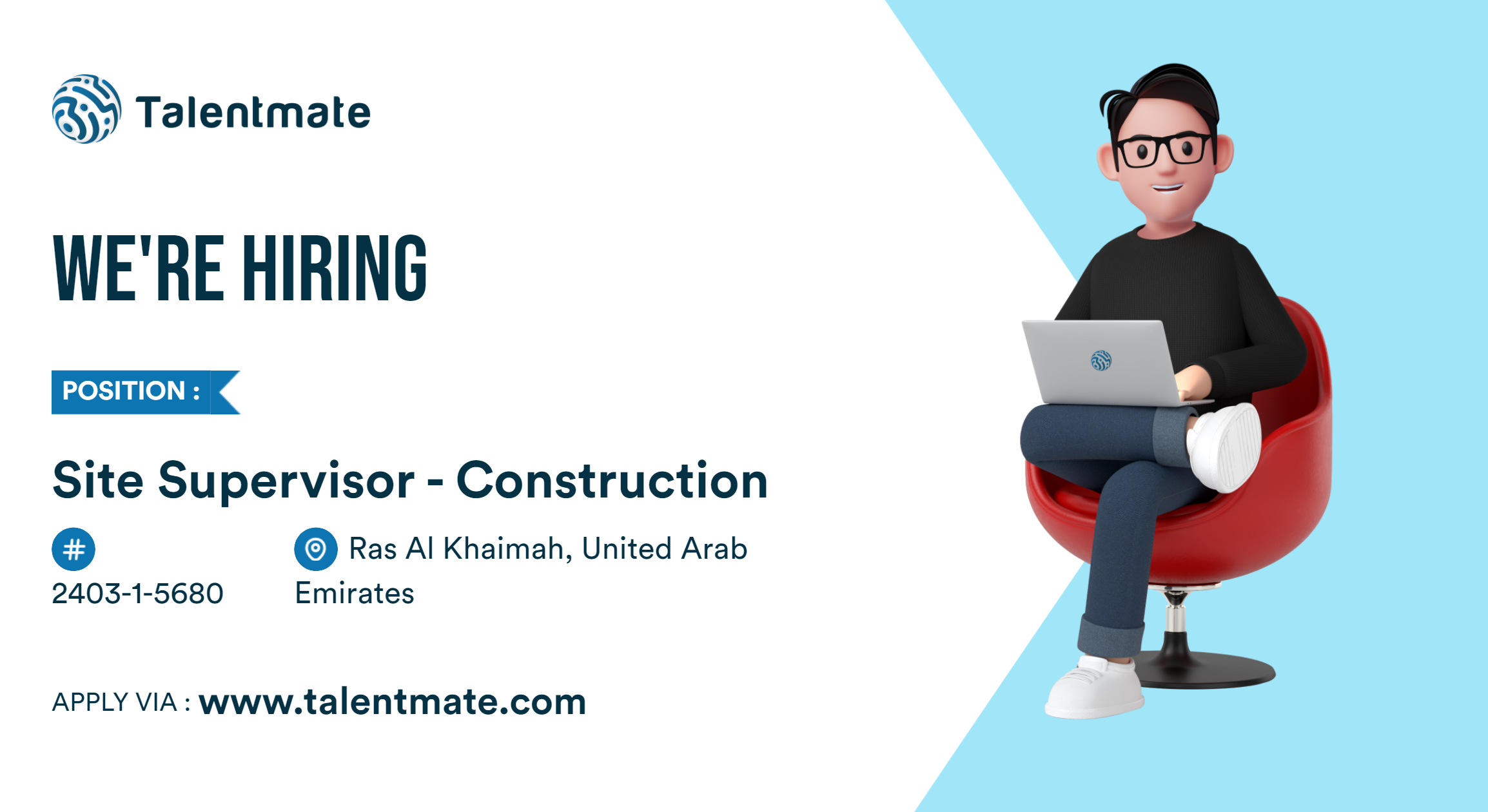 Site Supervisor Construction Jobs in Ras Al Khaimah, United Arab Emirates