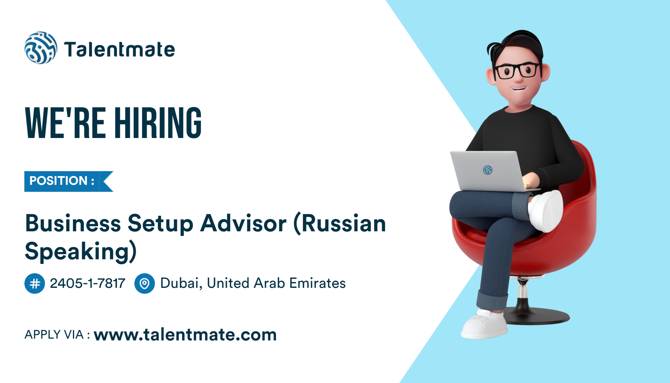 Business Setup Advisor (Russian speaking) Jobs in Dubai, United Arab