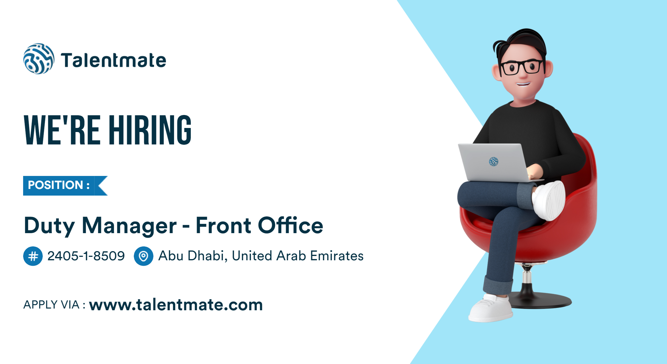 Duty Manager Front Office Jobs in Abu Dhabi, United Arab Emirates