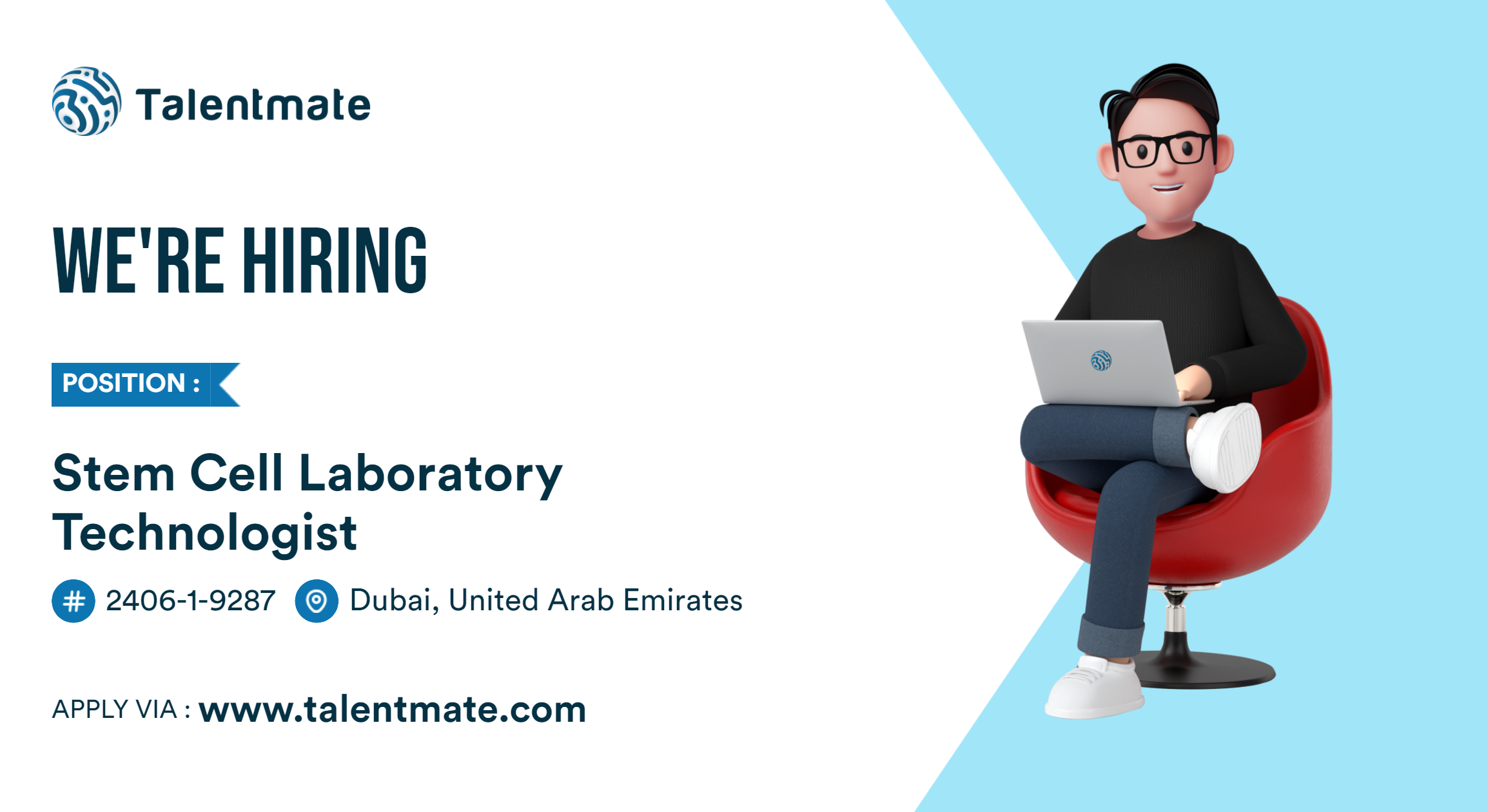 Stem Cell Laboratory Technologist Jobs in Dubai, United Arab Emirates